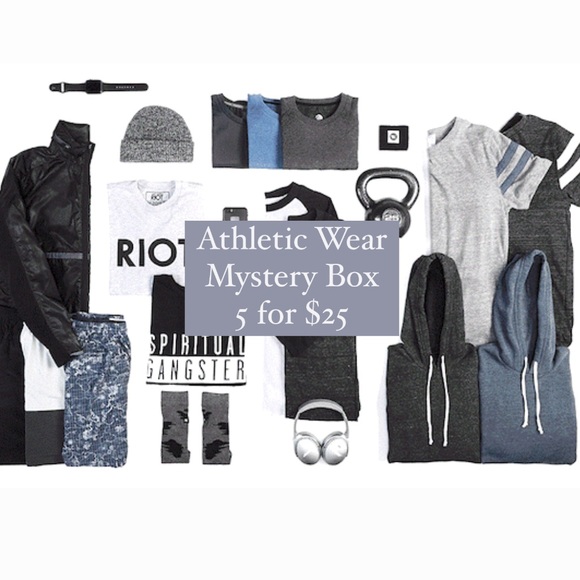 5x$25 adidas mystery champion athletic fitness tops under armour LOT RBX Reebok - Picture 2 of 16